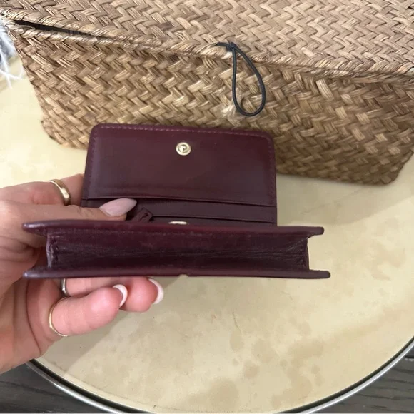 Rouje Kiki Bordeaux Leather Wallet - Picture 5 of 9